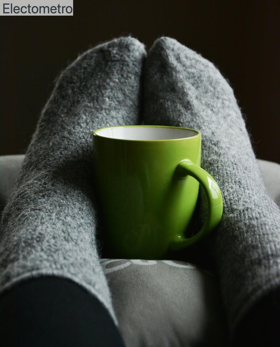 calcetines y taza